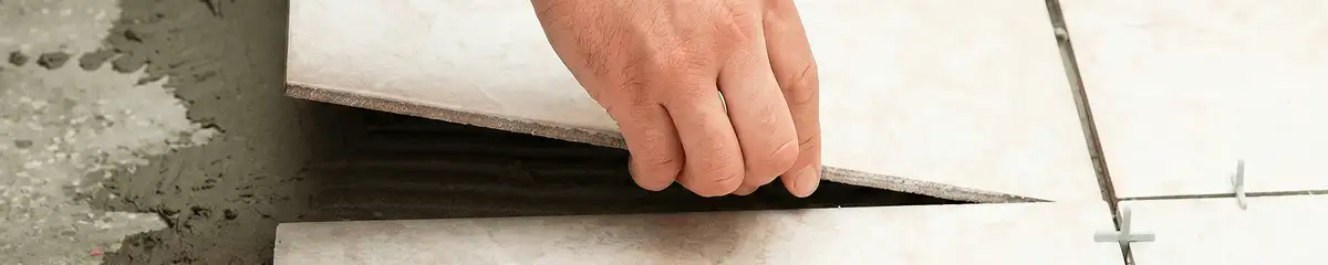 Professional installing ceramic tile floors in Milwaukee, WI